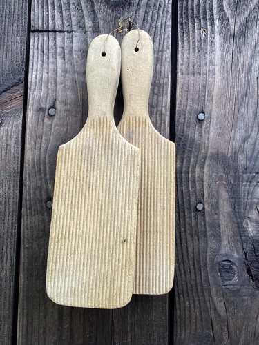 Large vintage wooden butter - vintage,