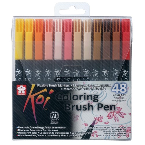 Koi coloring brush pen - koi,