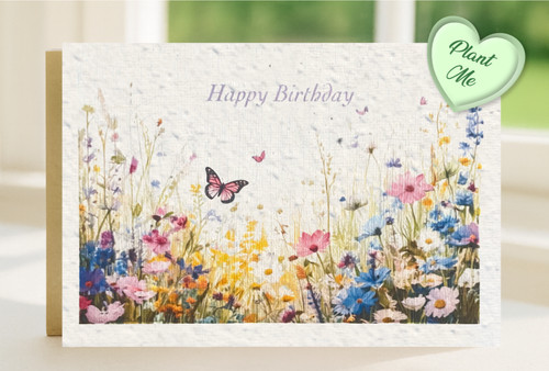 Plantable birthday card on - birthday,