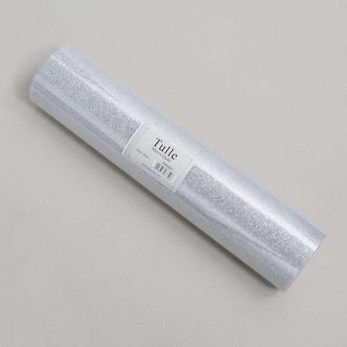 Glitter tulle roll - glitter,