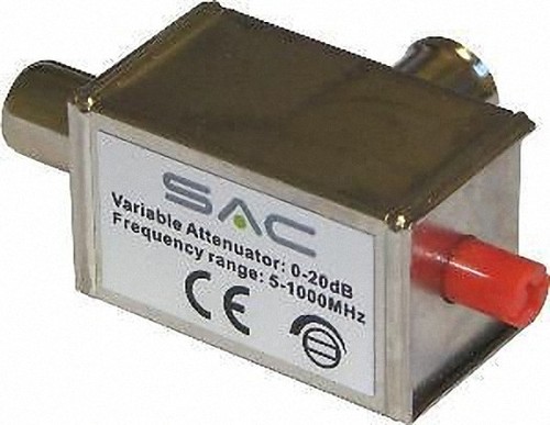 Coax aerial attenuator - tv,