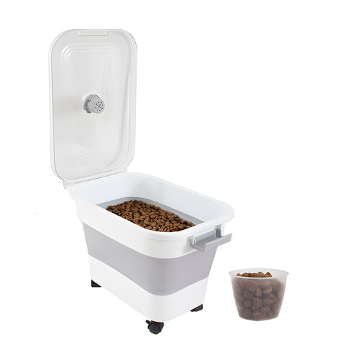 Collapsible pet food - collapsible, storage