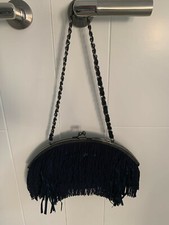 Fenn Wright Manson Silk Fringed Clutch Bag