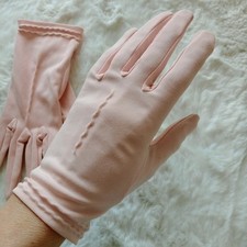Vintage fabric Pink Gloves