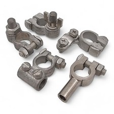 Heavy Duty Battery Terminals Positive & Negative Stud Screw Offset Terminal