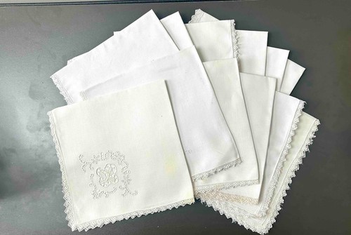 Set vintage irish linen - set,