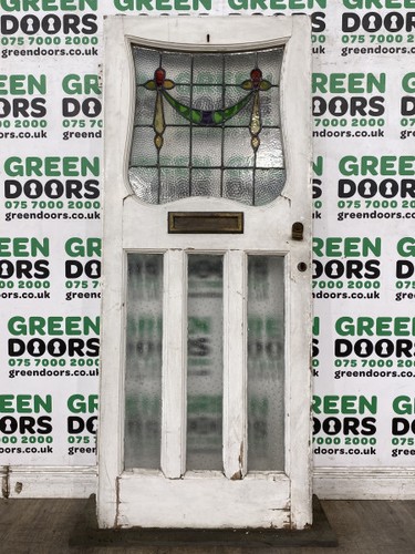 Stained glass front door - glass,
