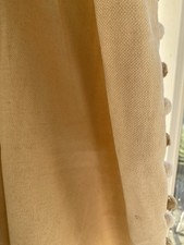 Pale Yellow Linen Interlined