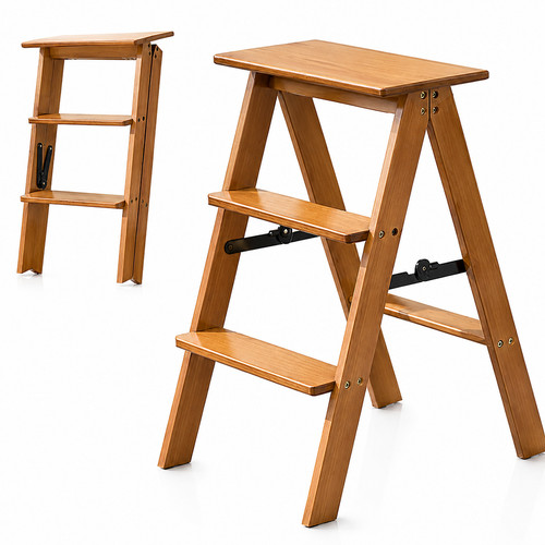 Foldable library ladder chair - ladder,