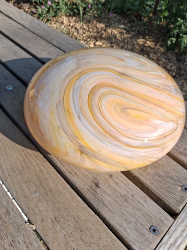 Vintage glass lampshade - glass,