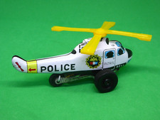 ND Toys Japan Litho Tin Plate Bell Police Patrol Helicopter Toy Model Helicopter