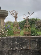 Willow plant support, pot plant, house plant, garden support,Peacock, dragonfly