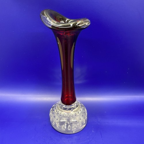 Red vase swedish art - vase,