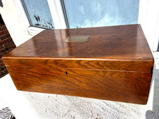 LARGE VINTAGE WOODEN CANTEEN