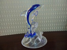 Dolphin Figurine Blue Art