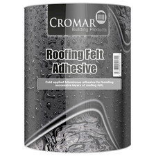 Cromar Roof Felt Adhesive | Bonding Roofing Felt | Cold Applied Sealant | 2.5ltr
