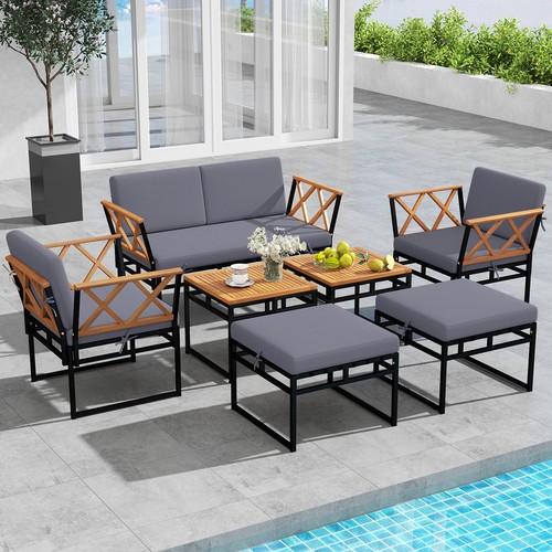 Patio acacia wood chairs - acacia, &