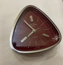 Vintage Rare Swiss Swiza 7 jewels 8 Day Desk Alarm Clock MCM Seth Thomas Branded