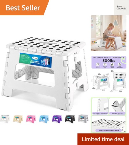 Folding step stool inch - step,