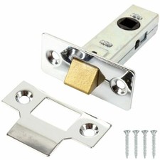 CHROME MORTICE TUBULAR LATCH