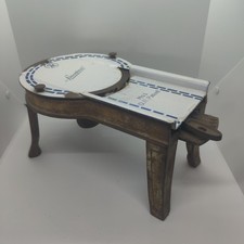 Antique Alexanderwerk German Meat Slicer Cast Iron Enamel DRP Hand Crank