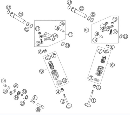 Ktm 640 625 lc4 - lc4, shaft
