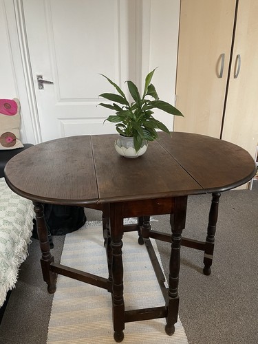 Vintage oak drop leaf - vintage, table