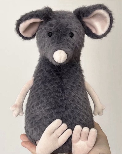 Jellycat lachlan sad rat rare - lachlan,
