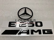 Rear Star & Badge for Mercedes E250 AMG W207 09-16 Coupe&Convertible Gloss Black