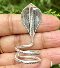 Pure Silver Nag Naag Snake for