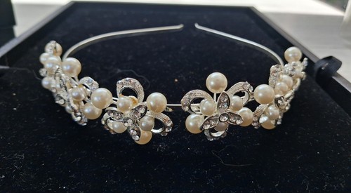 Vintage silver diamanté - silver,