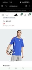 Mens F30 Adidas Blue Jersey