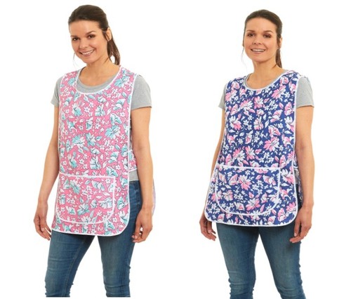 Ladies floral tabards aprons - ladies,