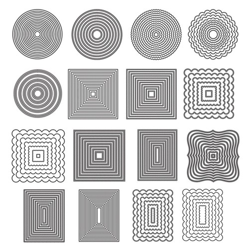 Rectangle round oval waved - oval,
