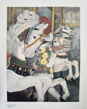 Theresa Politowicz Heires Carousel Signed Limited 450 Pop Art Animal Horse