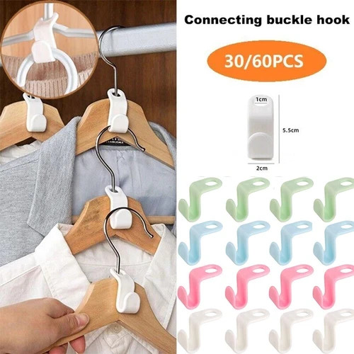 60pcs clothes hanger connector - 60pcs,