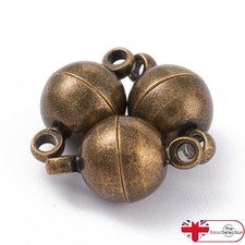 5 Magnetic Clasps Round Ball