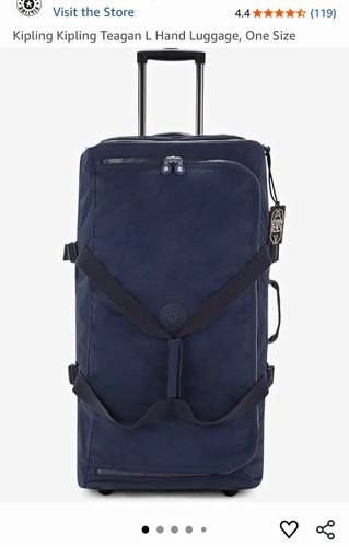 Kipling teagan navy nylon - kipling, l
