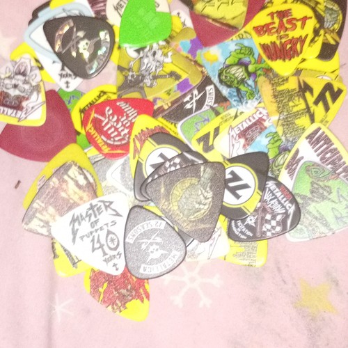 Rare metallica guitar picks - metallica,