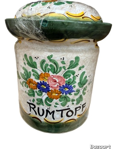 Vintage italian pottery - vintage, lidded