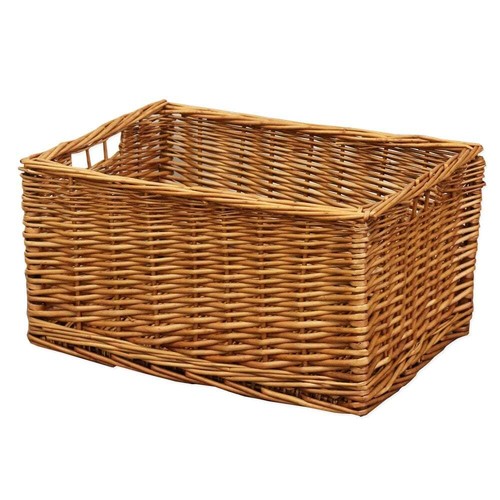 Brown wicker storage - brown,
