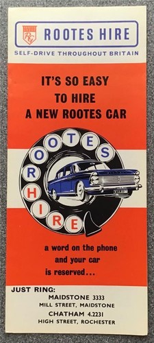Rootes hire car self drive - self,