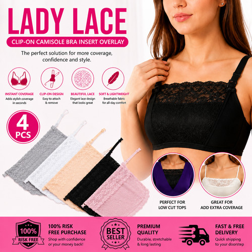 Pack ladies lace clip on - ladies,