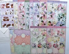 Hunkydory Shimmering Watercolours Exploding Blossom Premium Card Kit 6 Cards