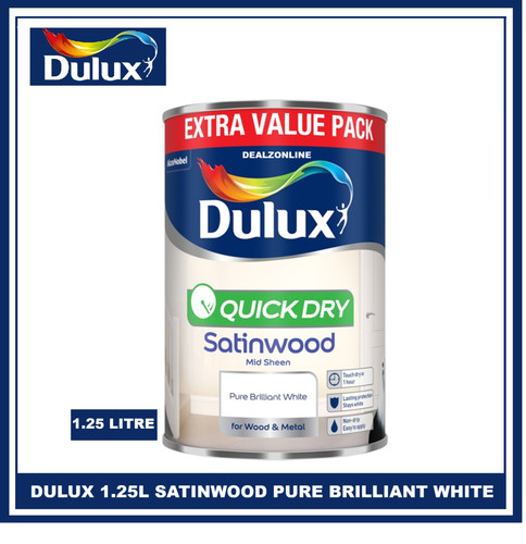 Dulux quick dry satinwood pure - dry,