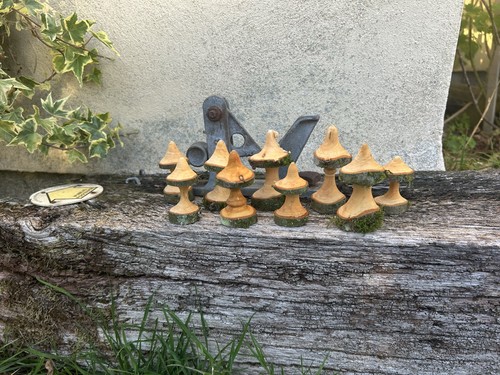 Handmade toadstool wooden - toadstool,