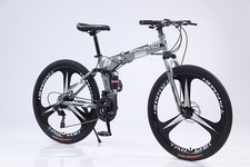 26 Inch Silver Foldable Bike