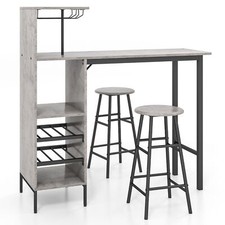 3PCS Bar Table & 2 Stool