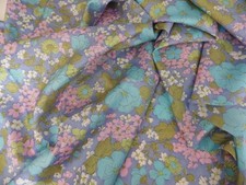 3m Rare vintage silk type narrow width Liberty style print dress fabric