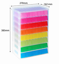 Really Useful Storage Drawer Unit 8 x 0.9 Litre - Color: Rainbow / Damaged Unit